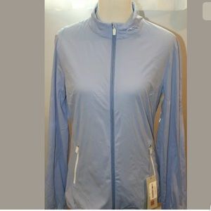 KJUS windbreaker blue Large 40 NEW wind proof DWR